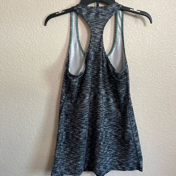 lululemon athletica Tops - Lululemon gray heatherd longline racer back tank top